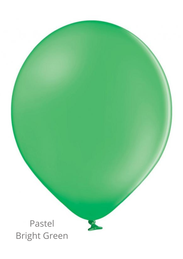 Balon zielony pastel BRIGHT GREEN 30cm